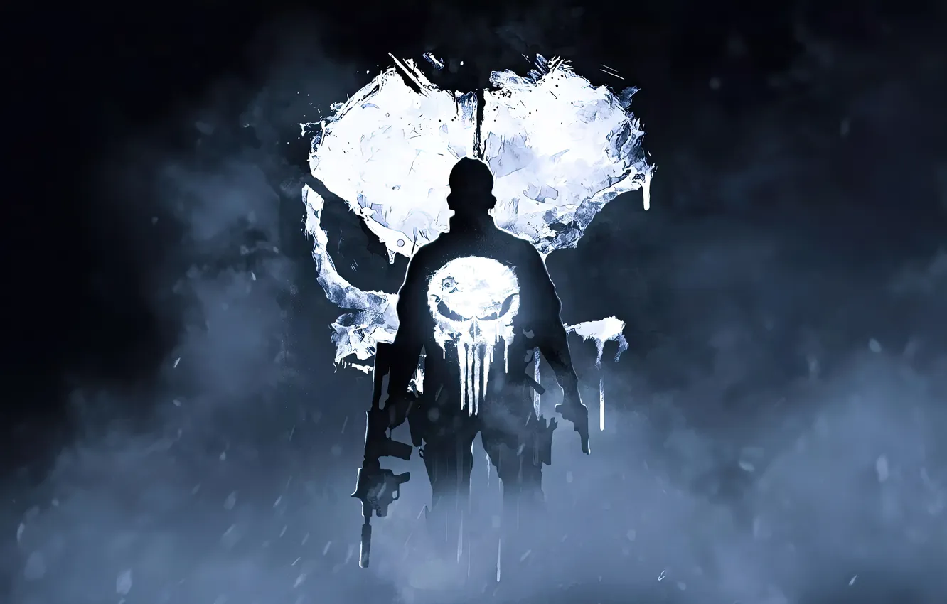 Photo wallpaper Punisher, assassin, shadow