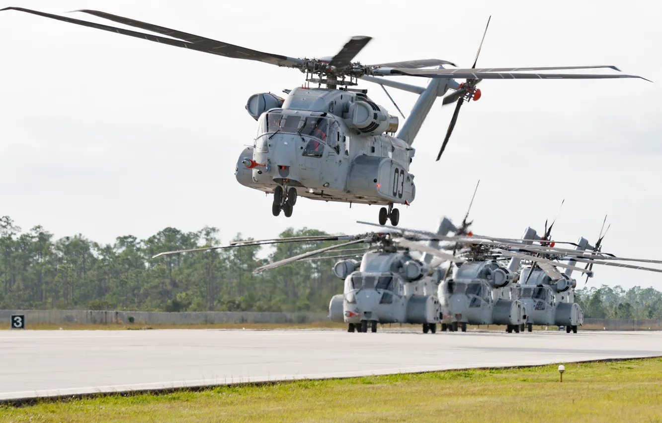 Photo wallpaper the airfield, the rise, Sikorsky, CH-53K