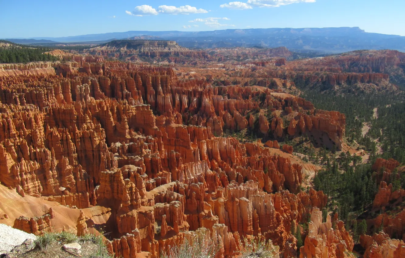 Photo wallpaper Red Rocks, Bryce Canyon, horizon, travel, USA