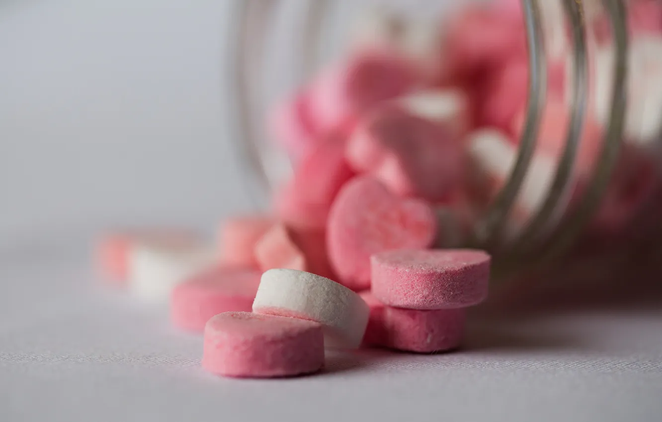 Photo wallpaper macro, background, pills