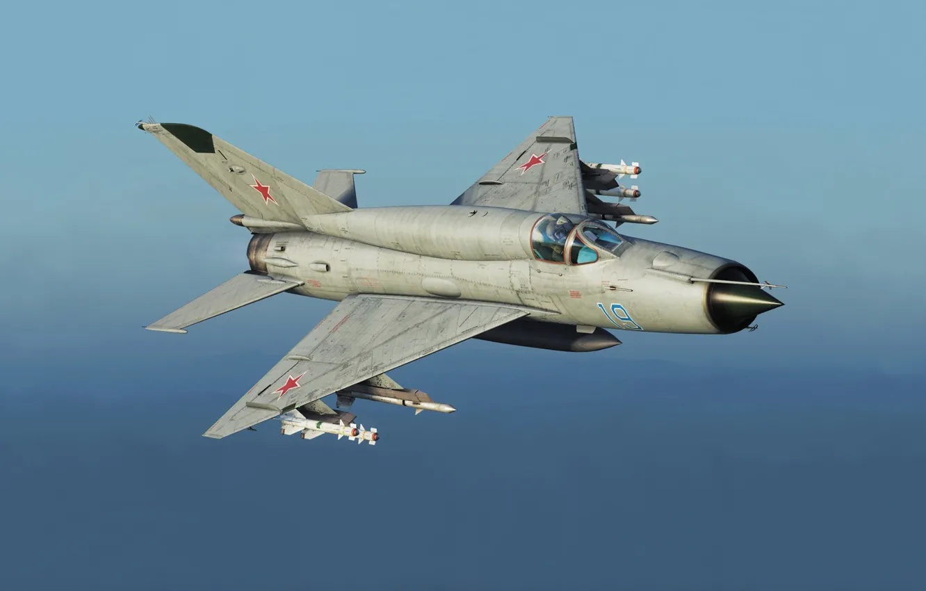 Photo wallpaper Legend, OKB MiG, MiG-21bis, Frontline fighter