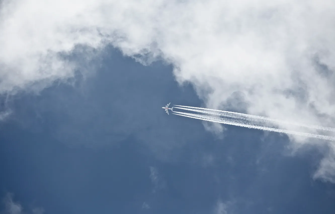 Photo wallpaper the sky, minimalism, the plane
