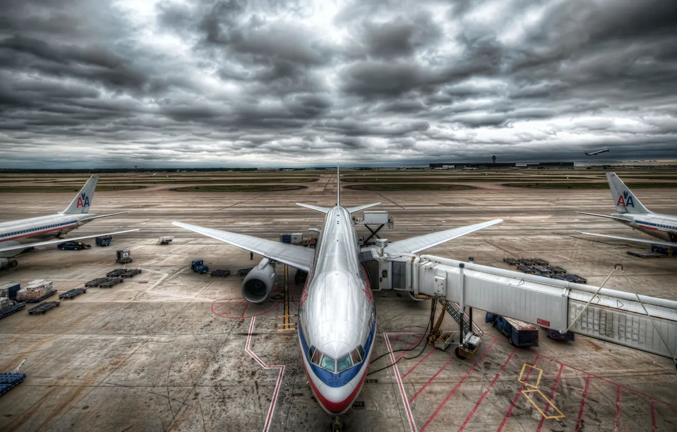 Photo wallpaper aviation, airport, the plane, airport, airplane
