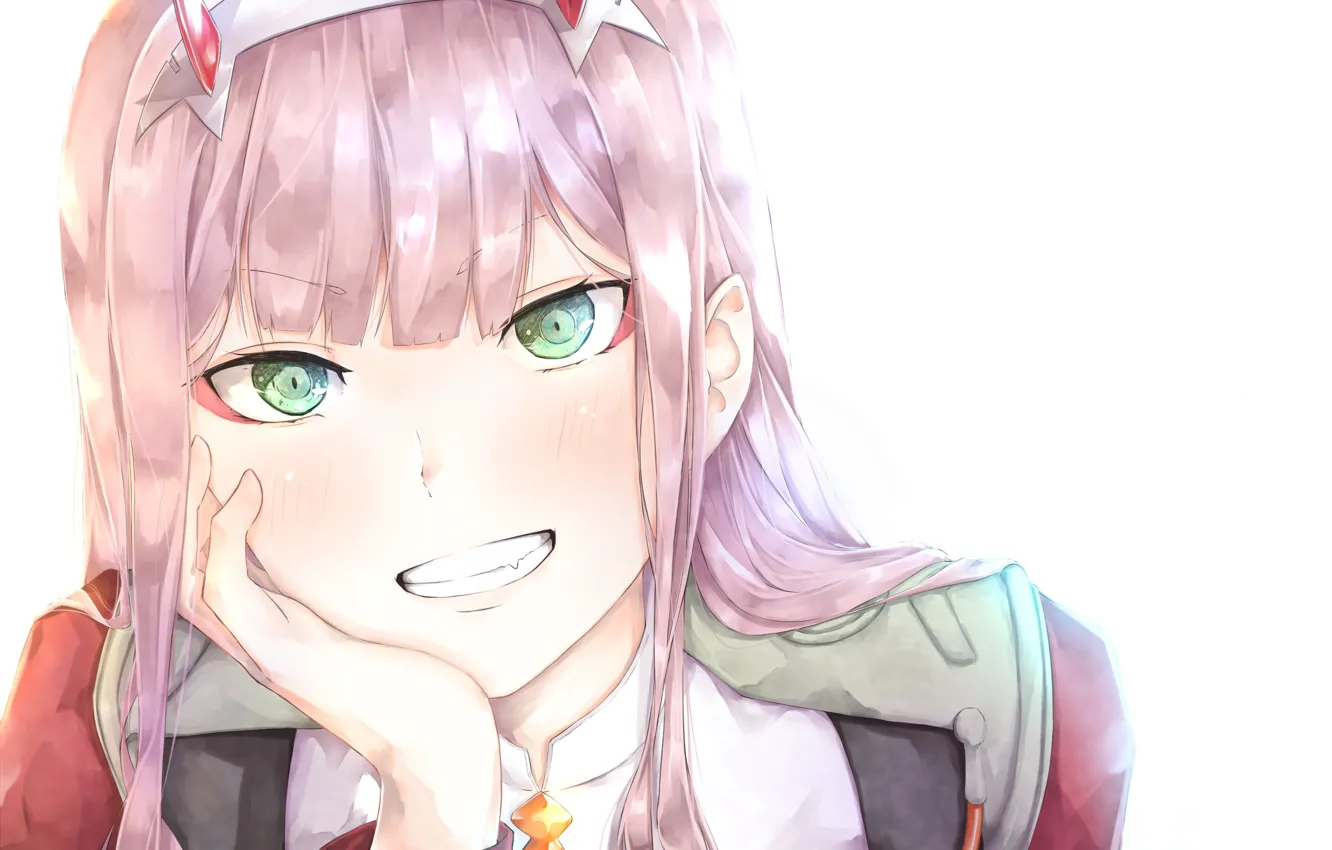 Photo wallpaper girl, smile, Darling In The Frankxx, Cute in France