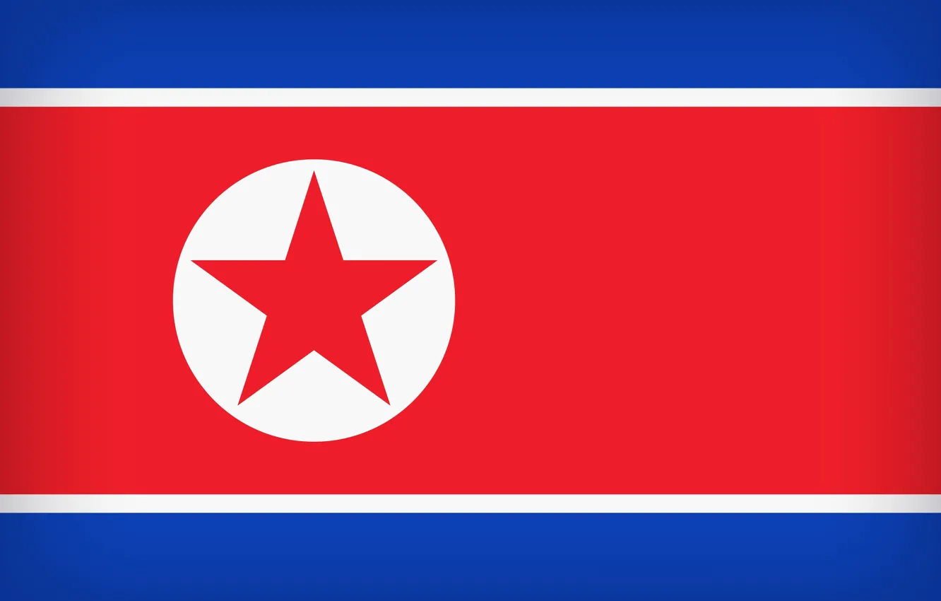 Photo wallpaper Flag, North Korea, Flag Of North Korea, North Korea Large Flag, North Korean Flag