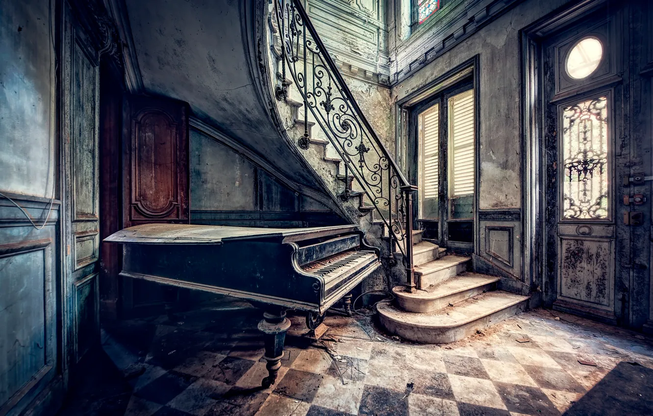 Photo wallpaper Times, old, fade