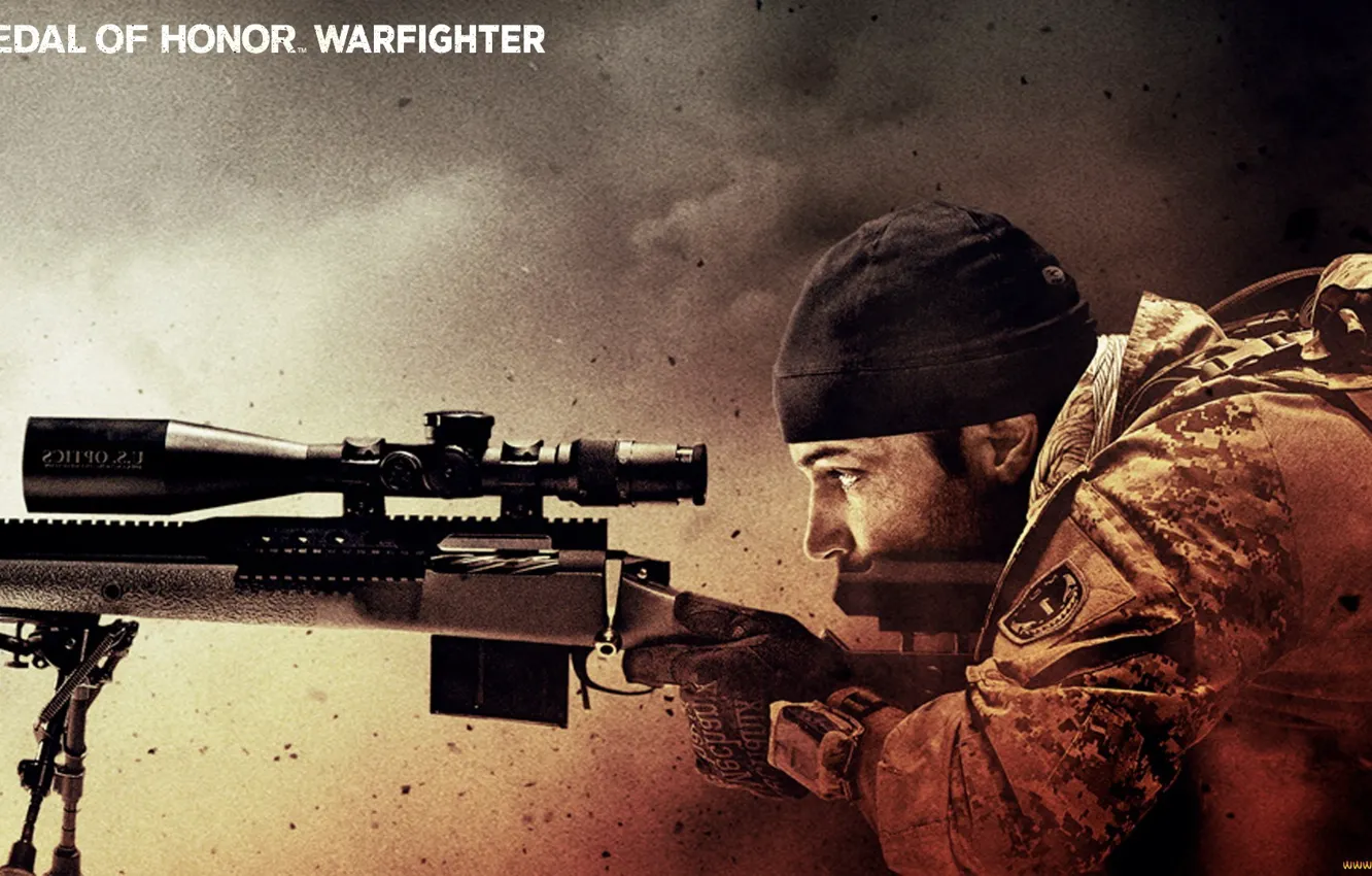 Photo wallpaper sniper, sight, rifle, MoH, warfighter