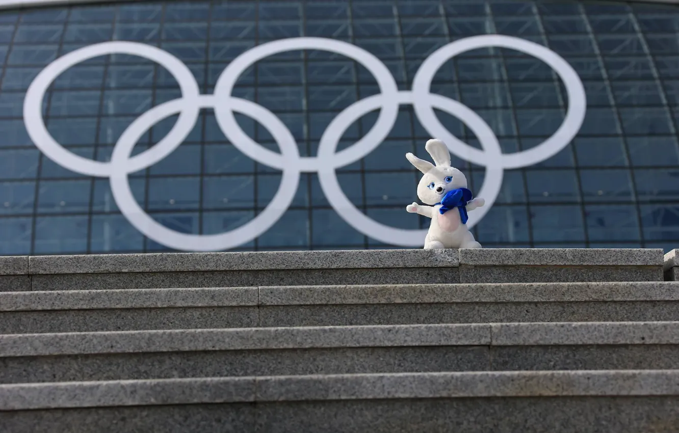 Photo wallpaper Olympics, Bunny, Sochi, Talisman