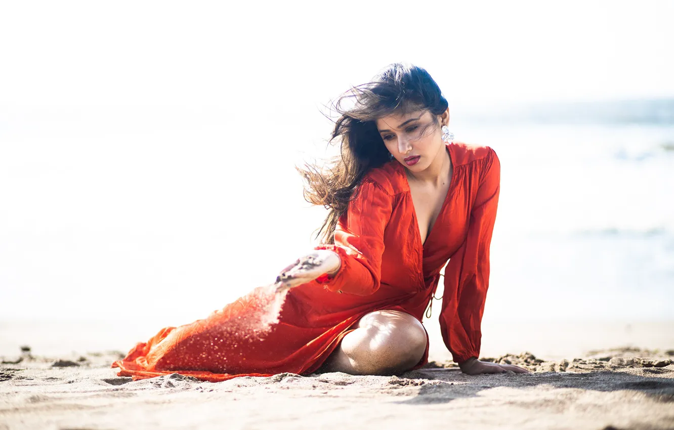 Photo wallpaper girl, hot, sexy, eyes, smile, beautiful, figure, model