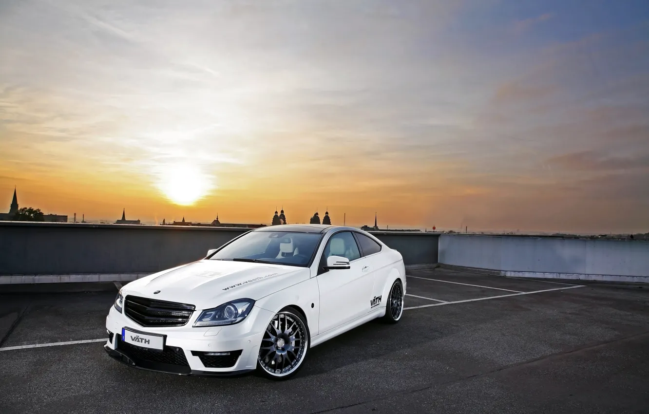 Photo wallpaper City, Mercedes Benz, cars, auto, Photo, wallpapers auto, Parking, Photography