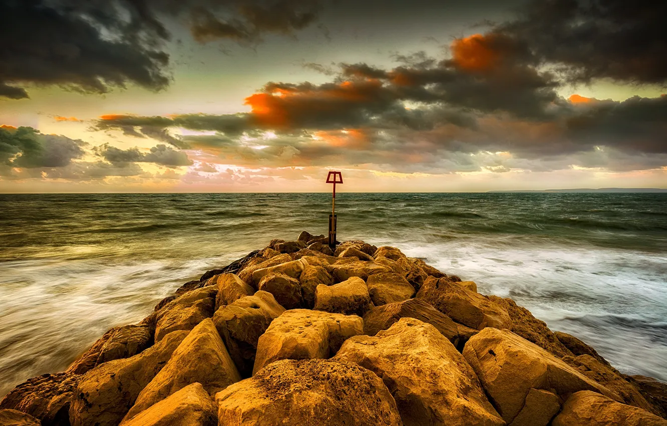 Photo wallpaper the sky, nature, stones