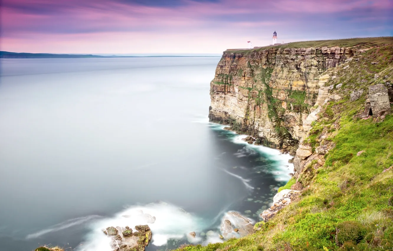 Photo wallpaper sea, the sky, clouds, landscape, nature, rocks, shore, island