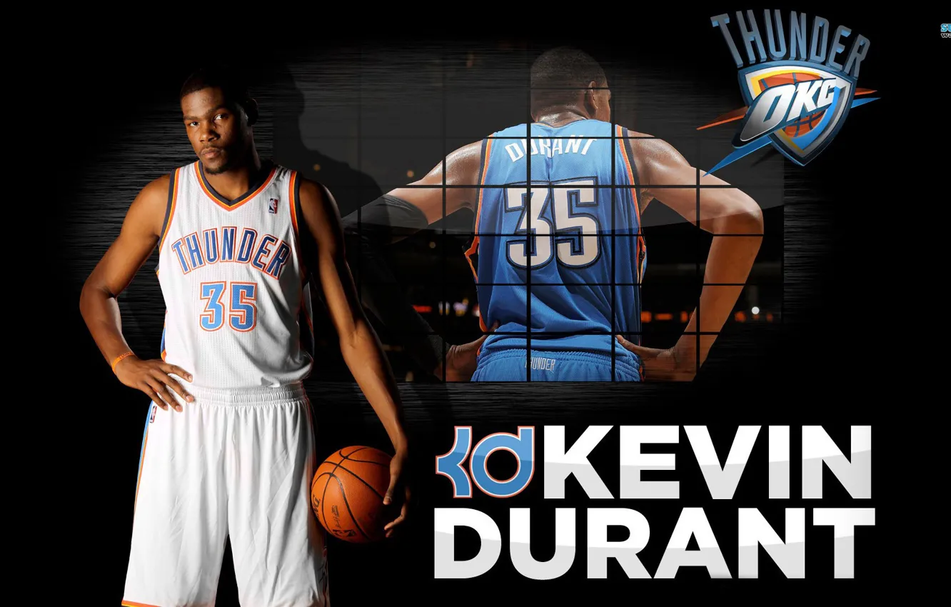 Photo wallpaper Basketball, basketball, NBA, NBA, Oklahoma, Thunder, Kevin Durant, Oklahoma