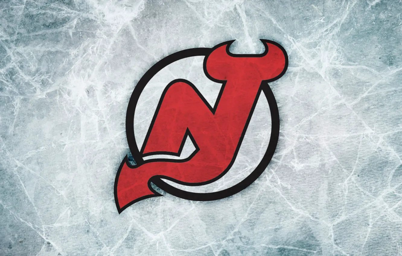 Photo wallpaper logo, emblem, hockey, NHL, hockey, nhl, New Jersey Devils, New Jersey