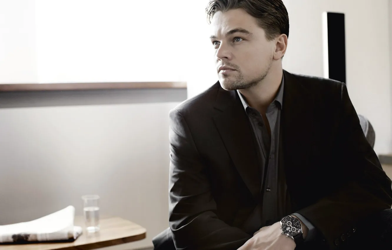 Photo wallpaper style, watch, actor, handsome, Leonardo DiCaprio, leonardo dicaprio