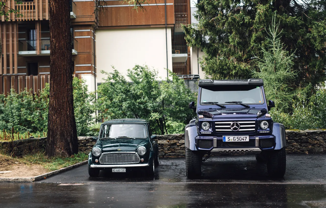 Photo wallpaper Mini, Mercedes, G-Class