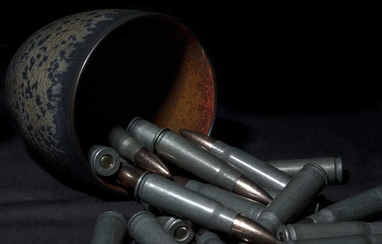 Photo wallpaper macro, background, cartridges