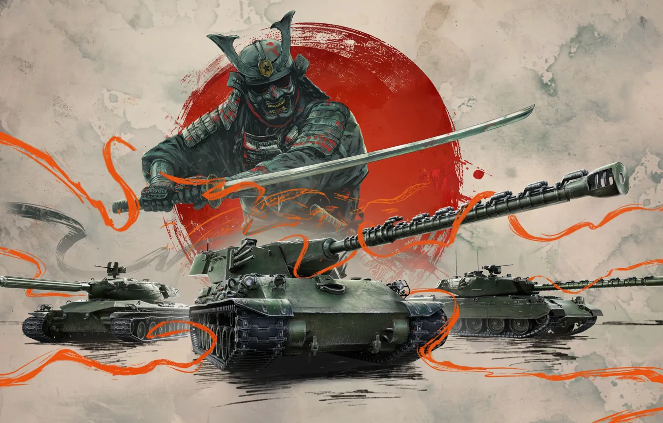 Photo wallpaper tank, World Of Tanks, Our game