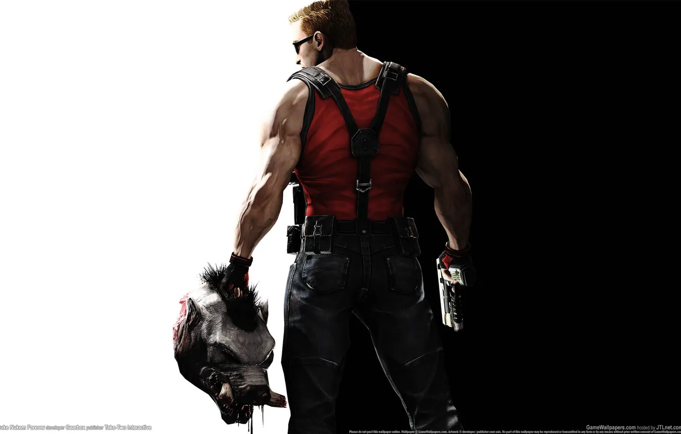 Photo wallpaper head, duke nukem forever, Dukie