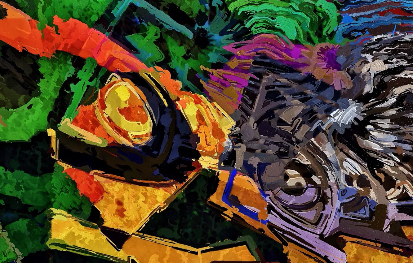 Photo wallpaper color, picture, painting