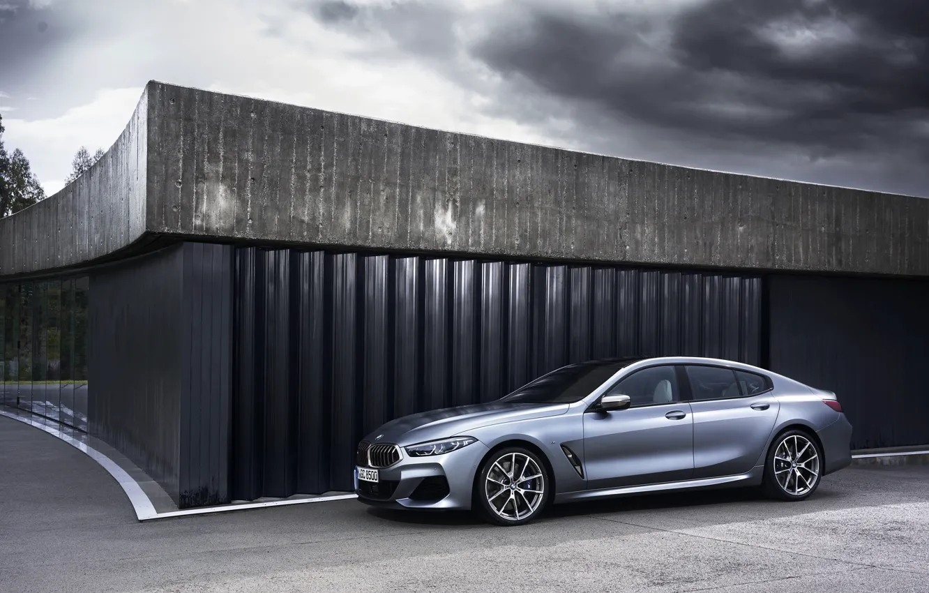 Photo wallpaper wall, the building, coupe, BMW, Gran Coupe, 8-Series, 2019, the four-door coupe