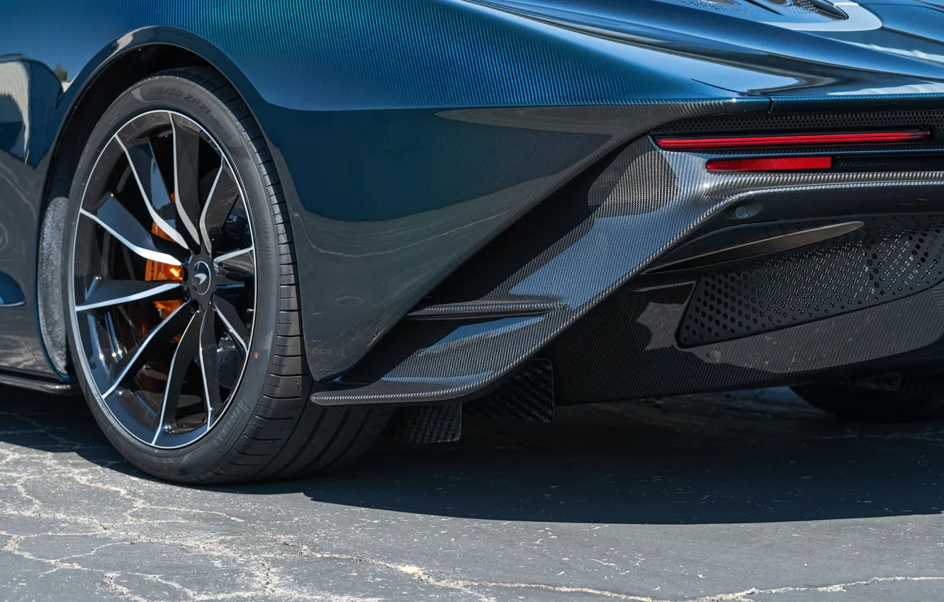 Photo wallpaper close-up, McLaren, wheel, carbon, Speedtail, McLaren Speedtail