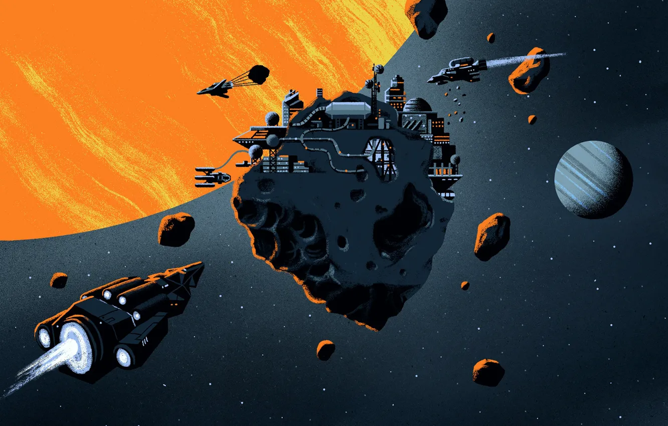 Photo wallpaper space, stars, planet, camera, The Expanse-Season 4