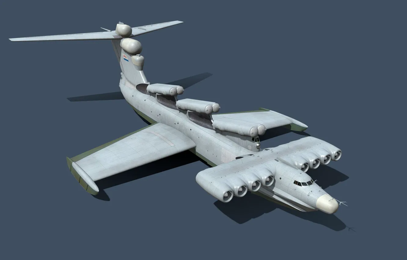 Photo wallpaper USSR, Ekranoplan of the 903 Lun project, Rostislav Alekseev, Tim Samedov