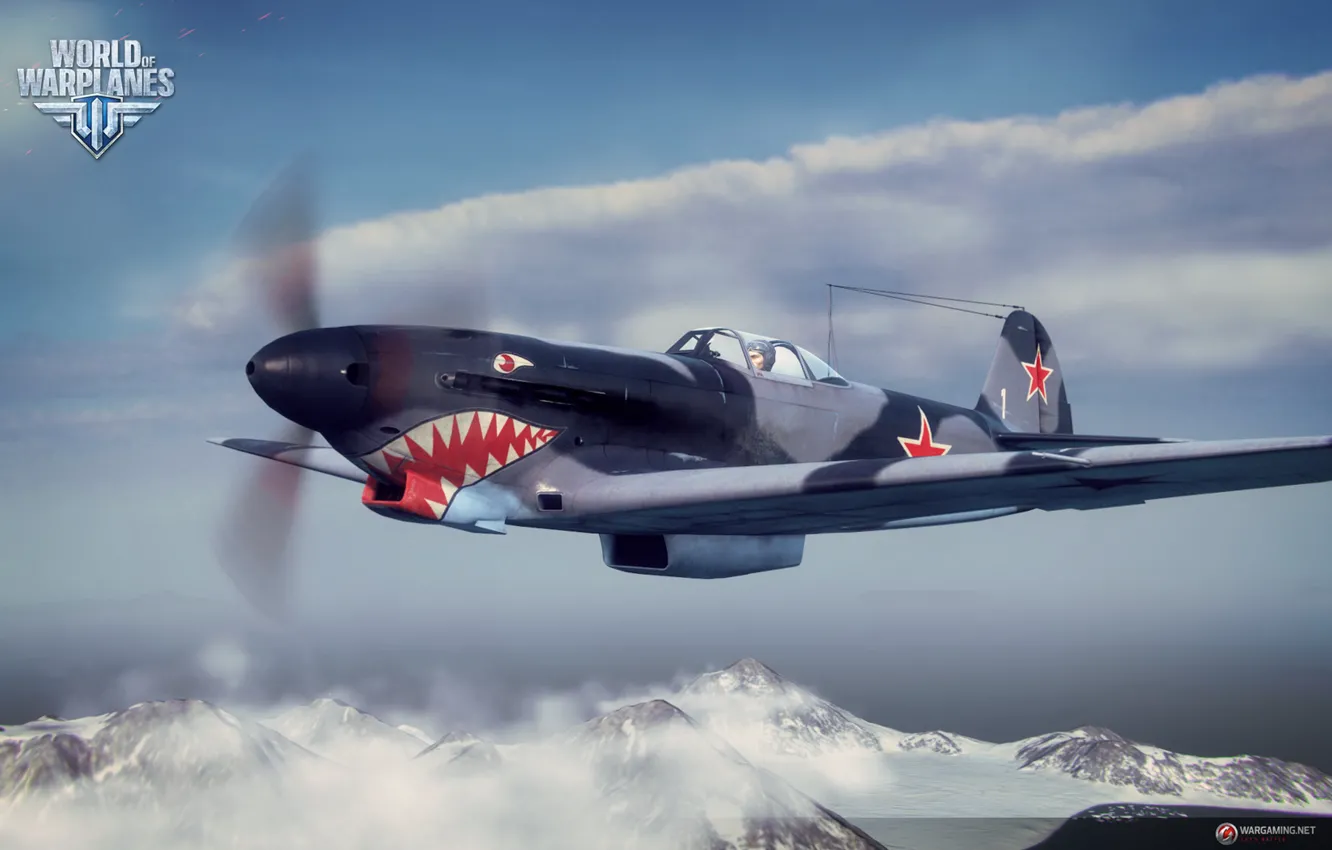 Photo wallpaper the sky, clouds, World of Warplanes, As-9