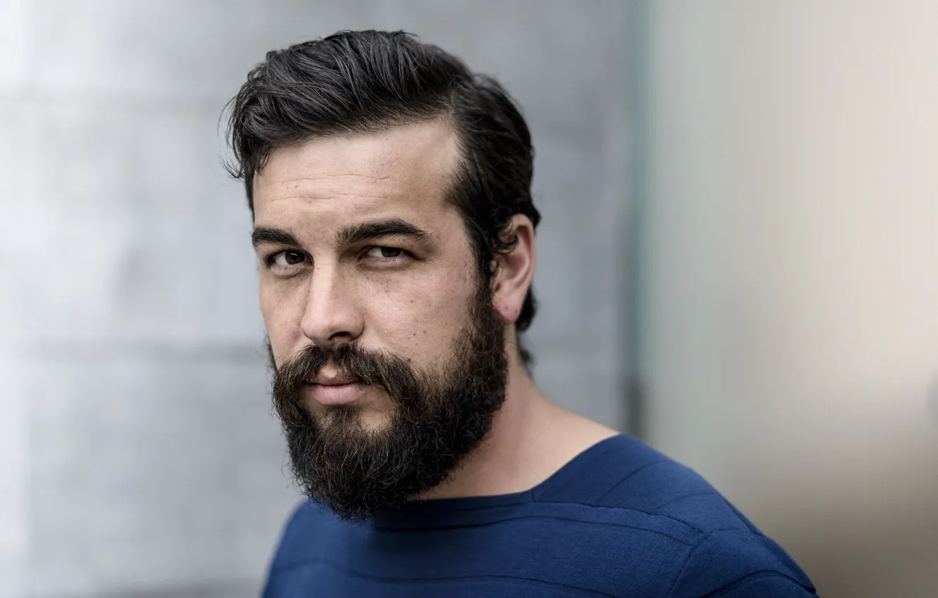 Photo wallpaper look, male, beard, Mario Casas
