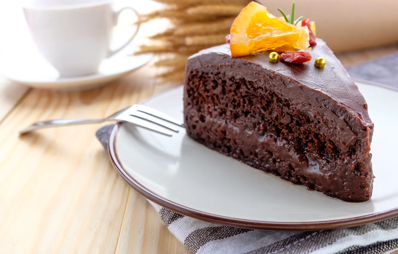 Photo wallpaper decoration, chocolate, cake, cream