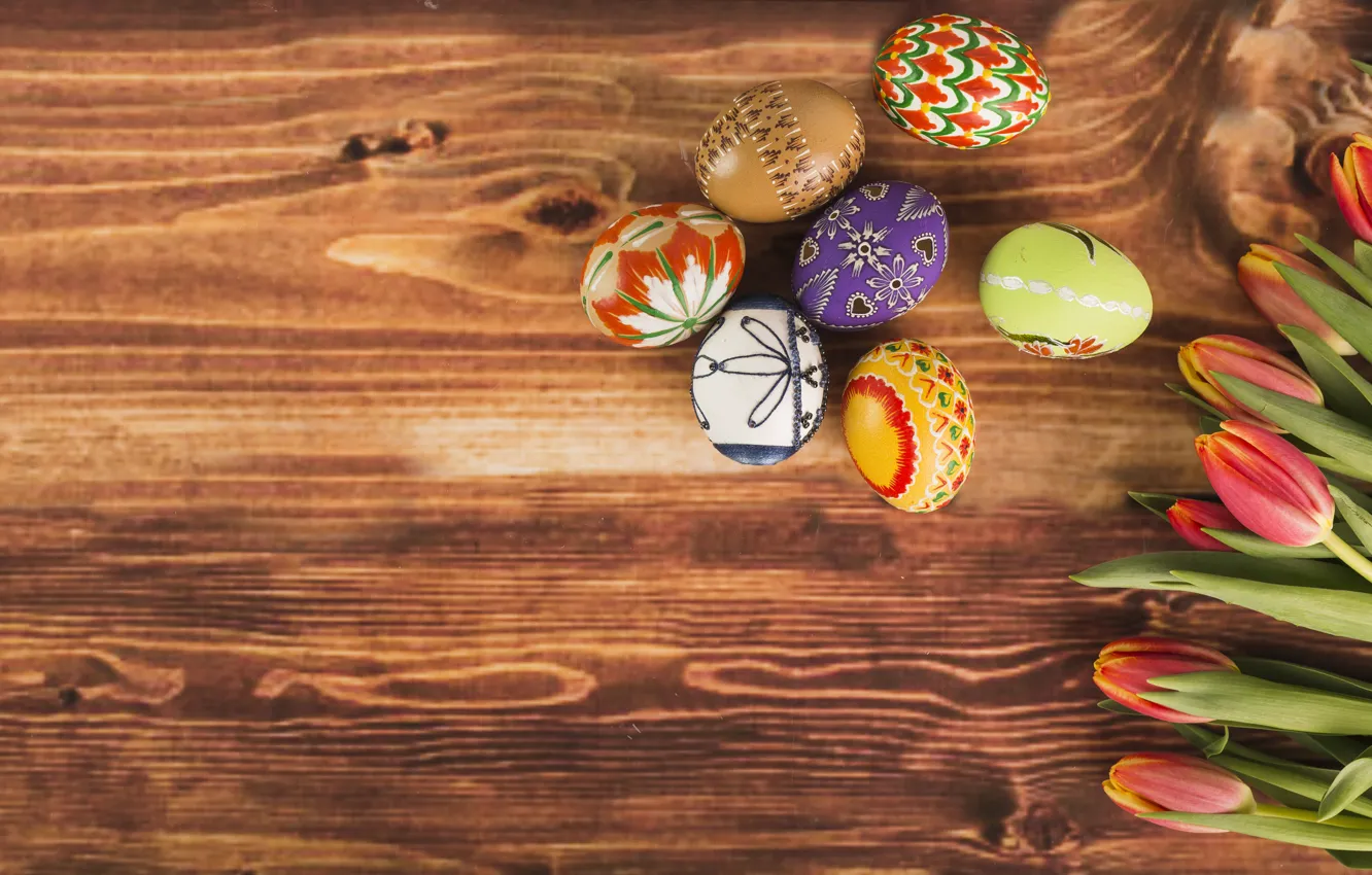 Photo wallpaper Easter, Eggs, Background, Holiday