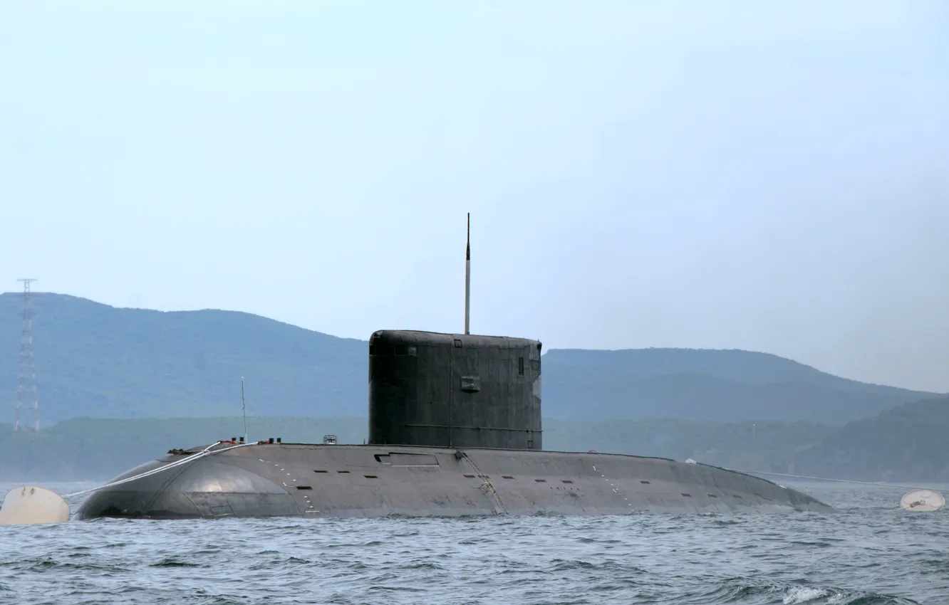 Photo wallpaper submarine, diesel, the project 877