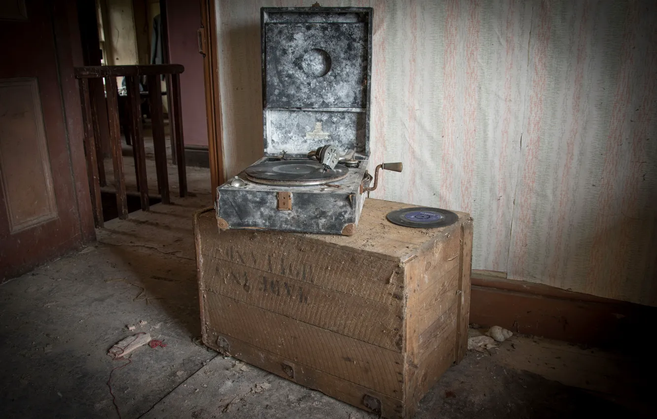 Photo wallpaper music, player, record