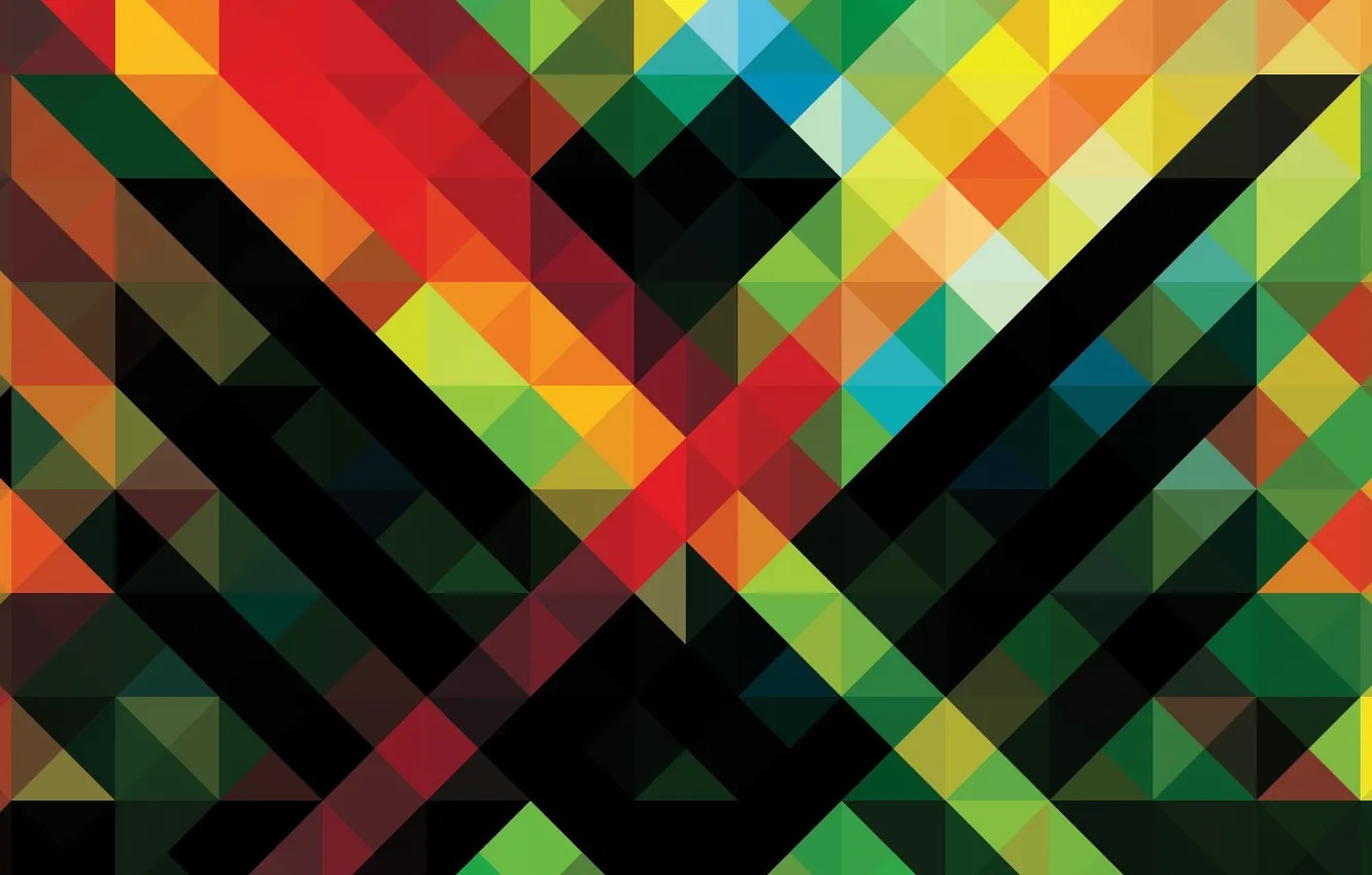 Photo wallpaper line, Wallpaper, color, cell, crossing