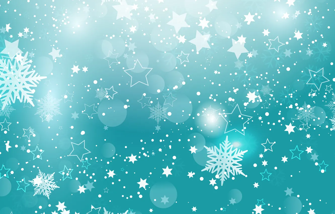 Photo wallpaper snowflakes, texture, christmas, stars, stars, snowflakes