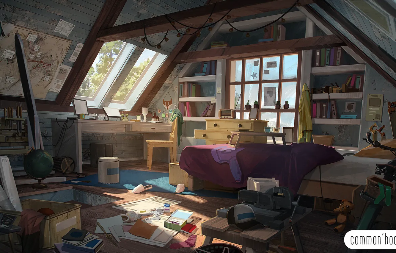 Photo wallpaper mess, the room, room, hobby, Common’hood 2