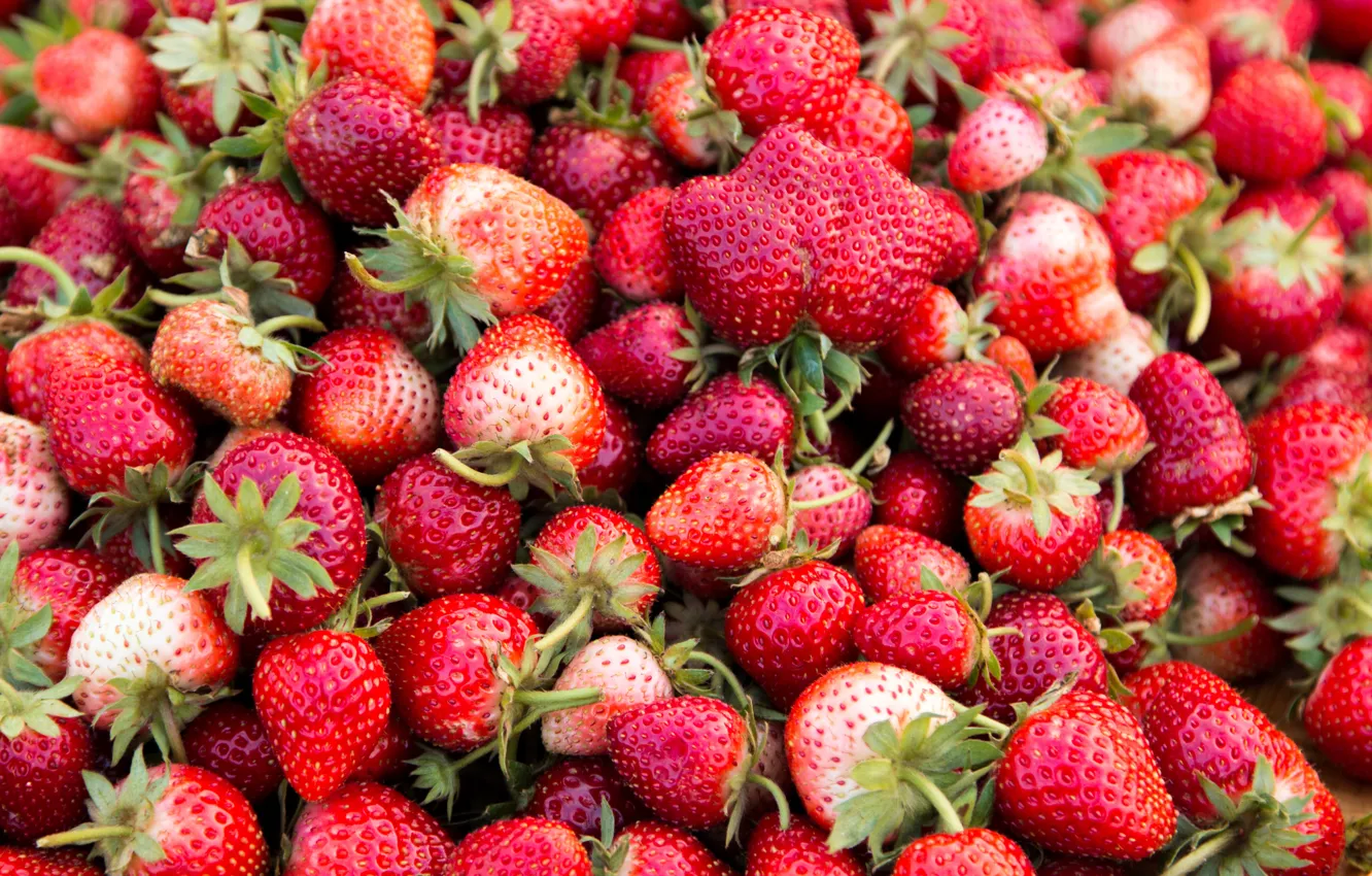 Photo wallpaper red, berries, strawberry, fresh, ripe, sweet, strawberry, berries