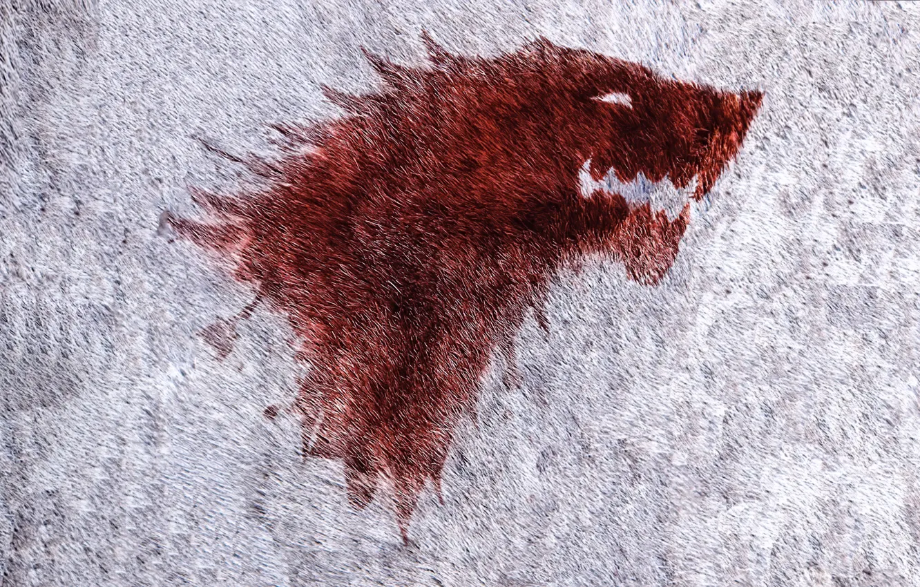 Photo wallpaper wolf, the series, coat of arms, Game of Thrones, Winter is coming, Game of thrones, …