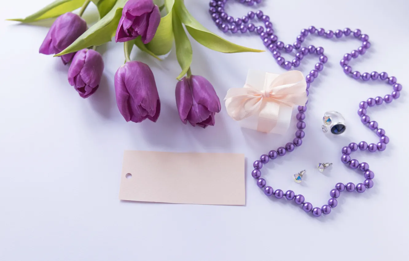 Photo wallpaper flowers, gift, bouquet, tulips, love, fresh, flowers, romantic