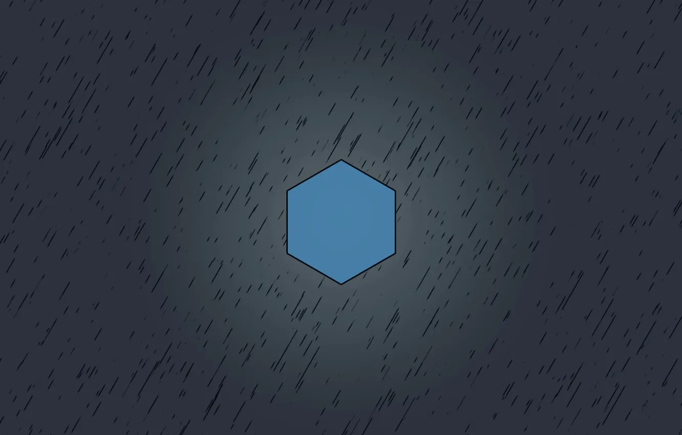 Photo wallpaper blue, grey, minimalism, cube, 6 faces, hexane