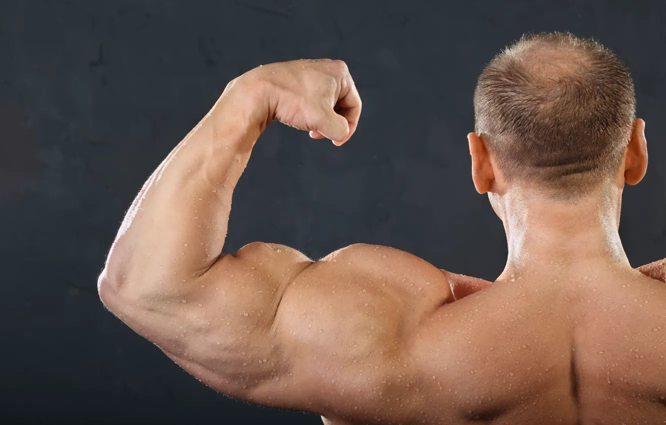 Photo wallpaper muscles, men, arms
