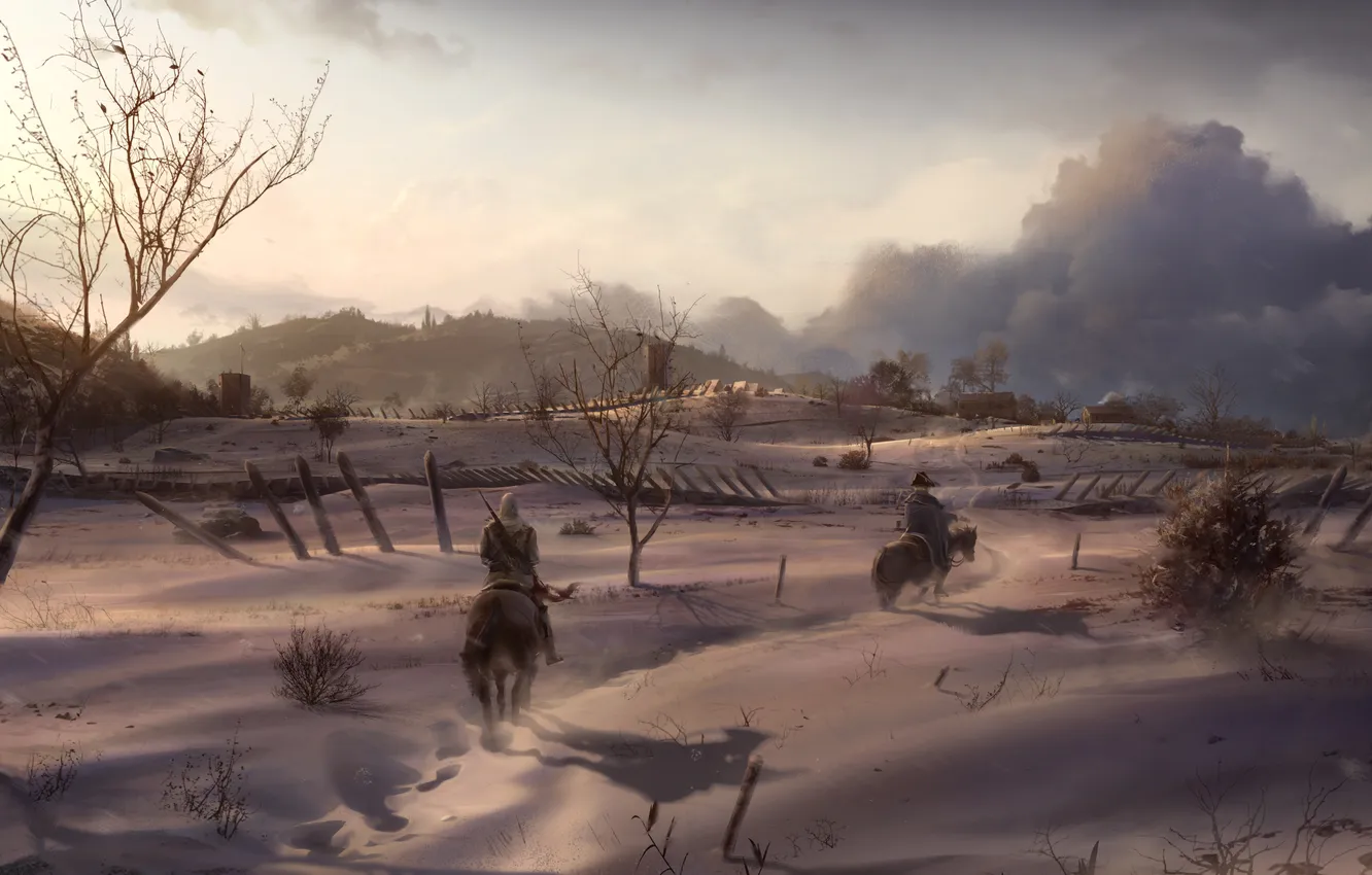 Photo wallpaper assassin, the half-breed Indian, Assassin’s Creed III, Connor Kenuey, Assassin's creed 3, Radunhageydu