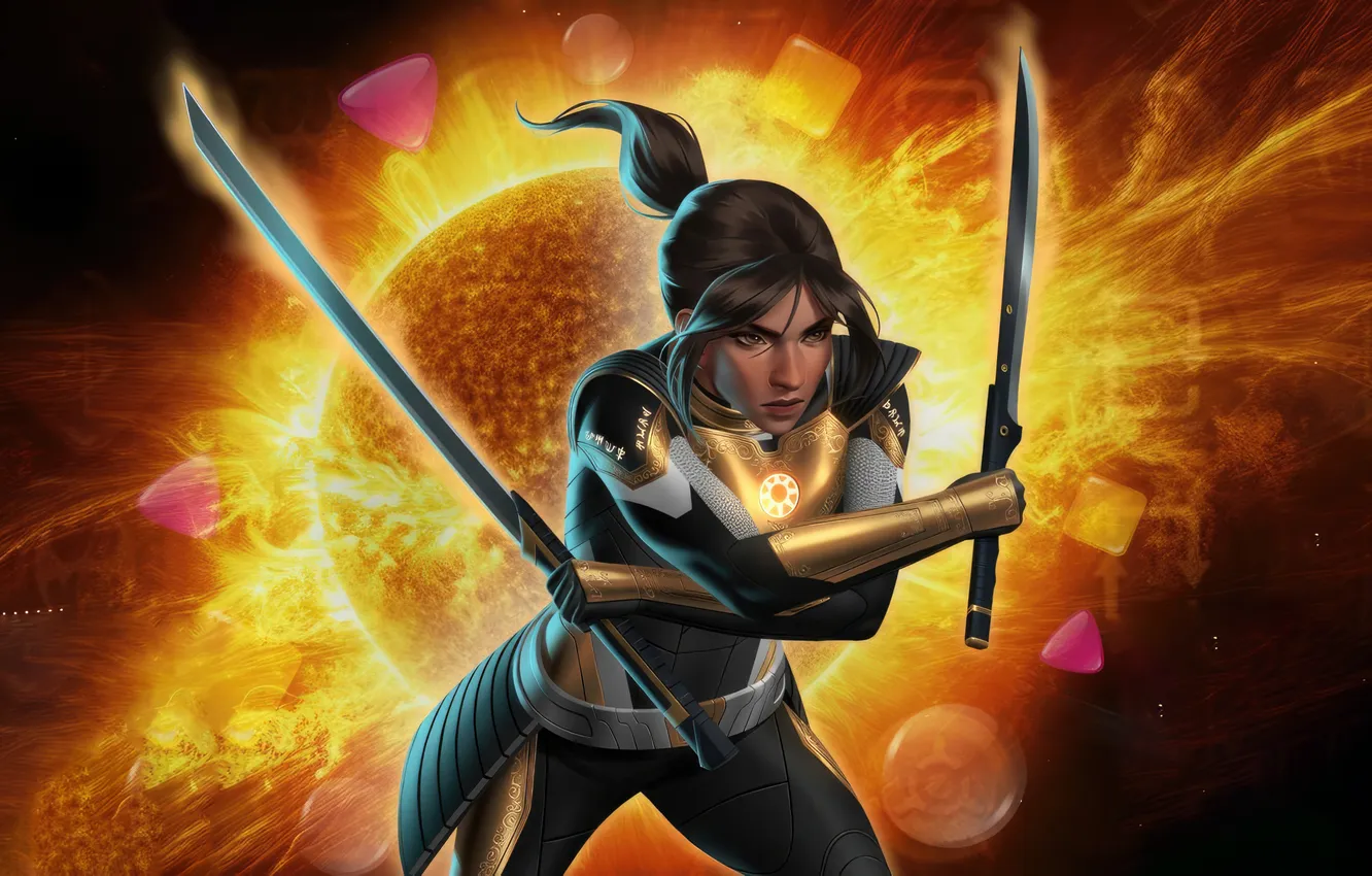 Photo wallpaper midnight, hunter, Suns