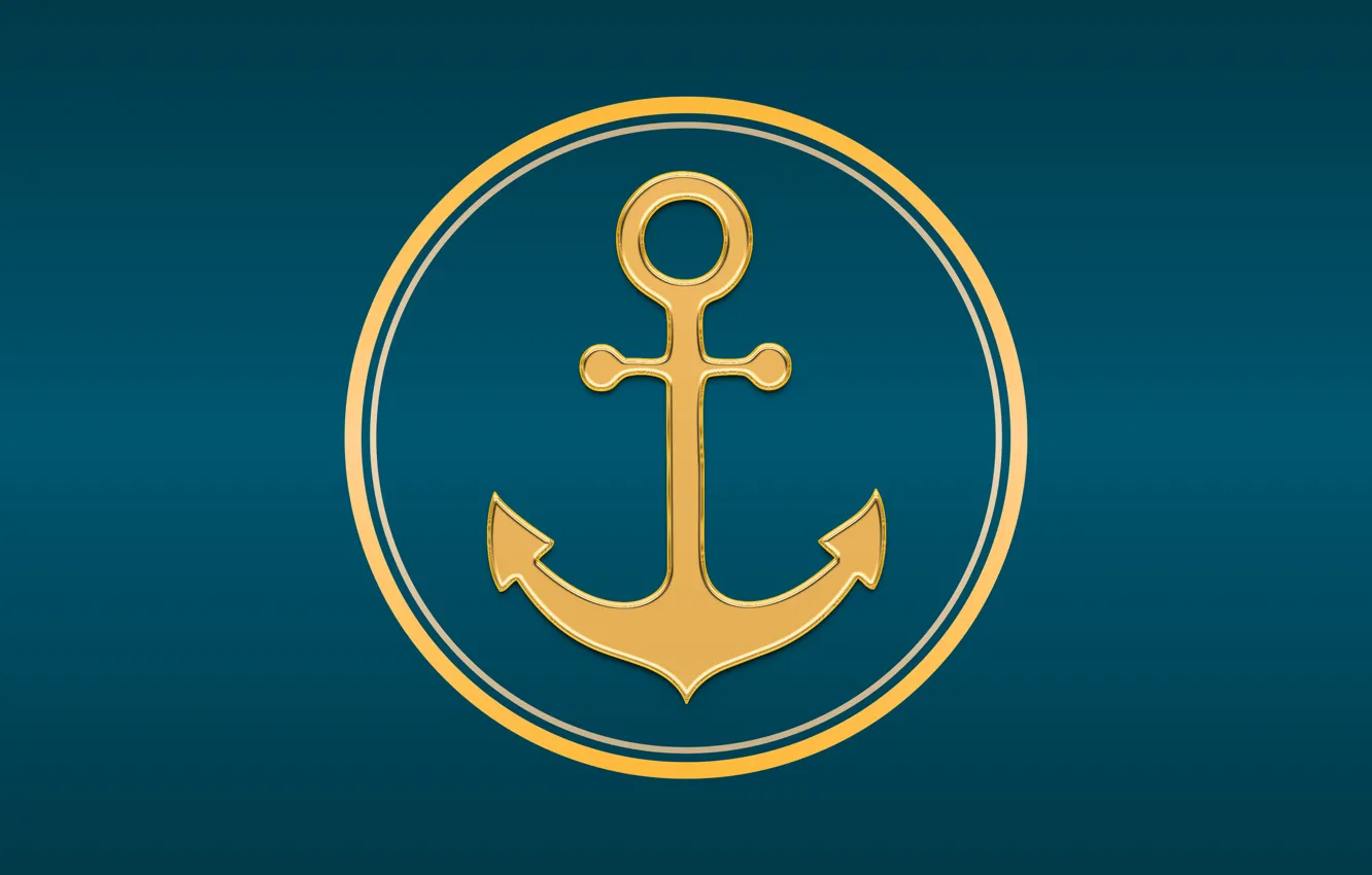 Photo wallpaper the theme, saver, sea, anchor