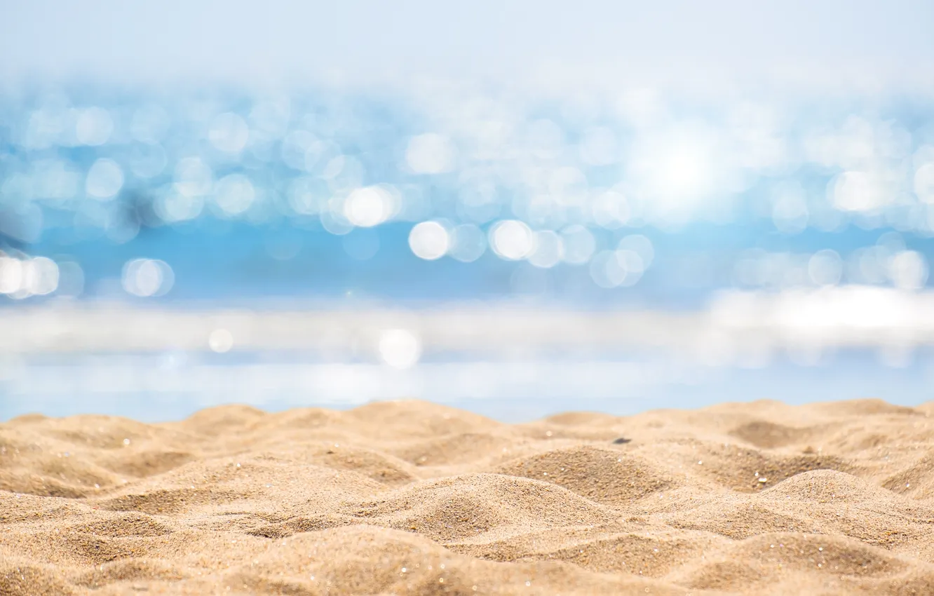 Photo wallpaper sand, sea, beach, summer, the sky, the sun, shore, summer