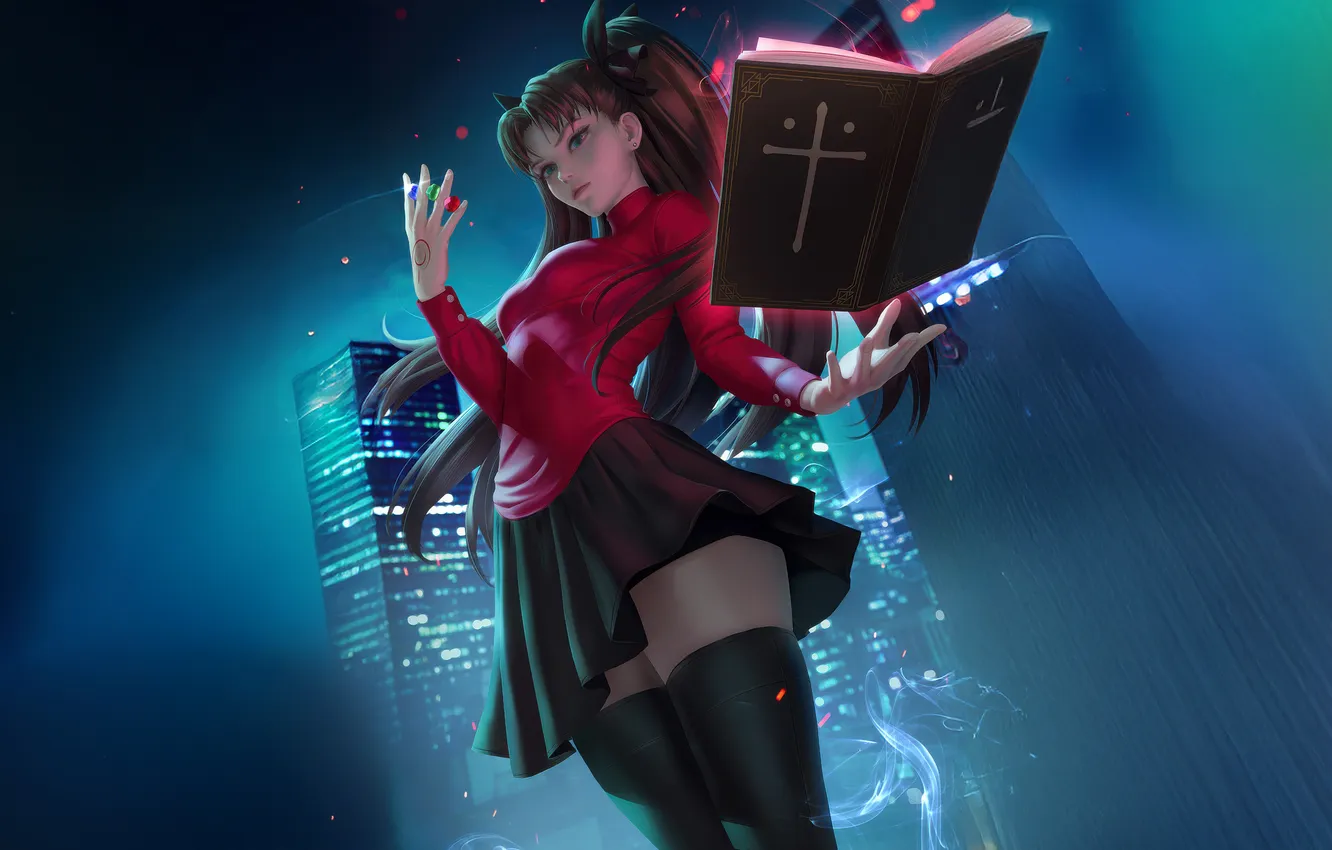 Photo wallpaper series, Rin Tohsaka, the fate