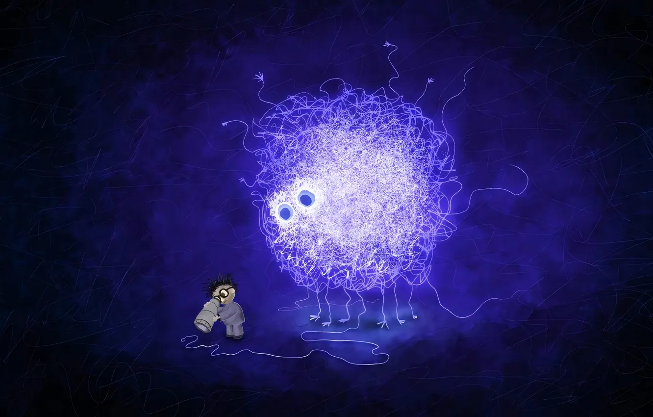 Photo wallpaper tangle, vladstudio, thread