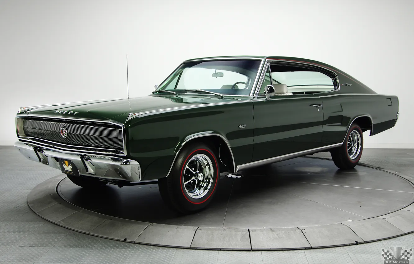 Photo wallpaper Dodge, Charger, 1967, Hardtop, Classic cars, 426, Hemi, R/T