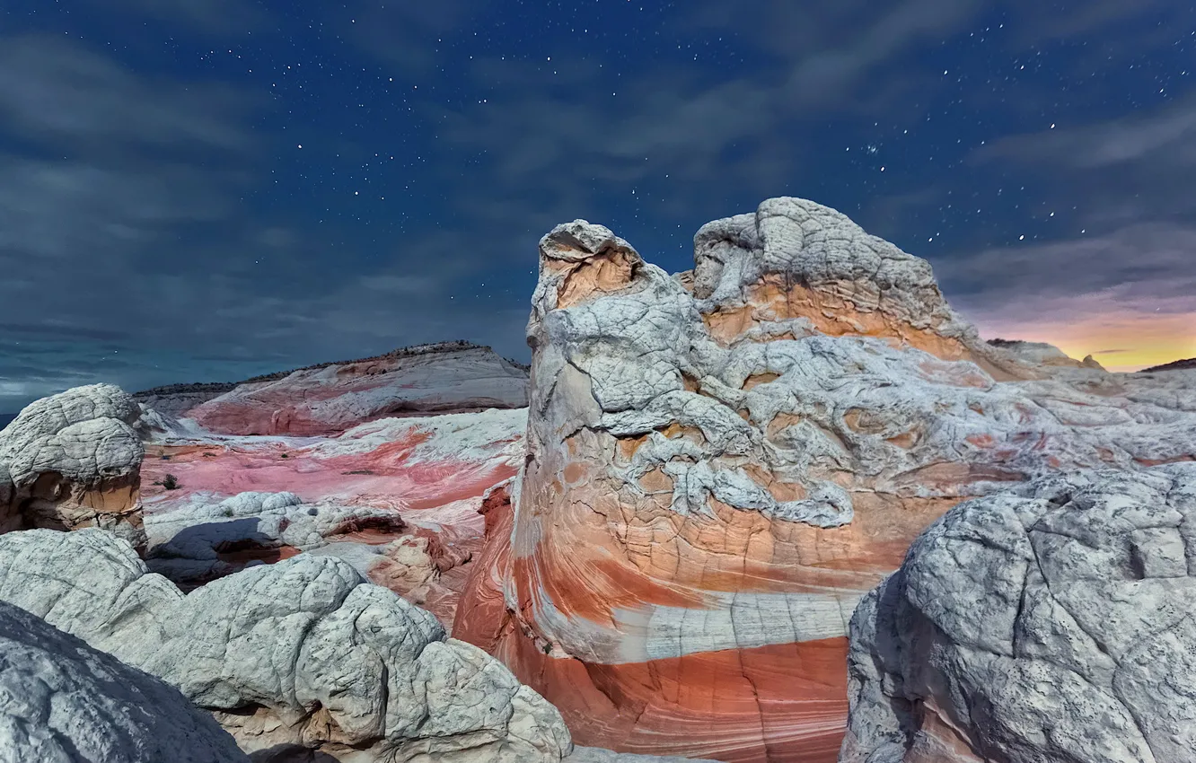 Photo wallpaper Arizona, stars, Vermilion Cliffs National Monument